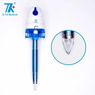 China Factory Surgical Instrument Laparoscopic 75mm Length Bladeless Optical Trocar with FDA 510K &amp; CE ISO13485