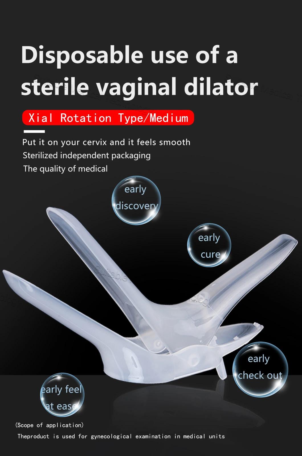 Medical Disposable Sterile Vaginal Dilator with Xial Rotation