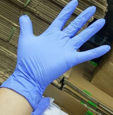 Wholesale Blue Powder Free Non-Medical Gloves Disposable Nitrile Gloves PVC Latex Glove