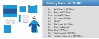 SMS/SMMS General Sterile Disposable Non-Woven Surgical Delivery Pack with CE/ISO13485