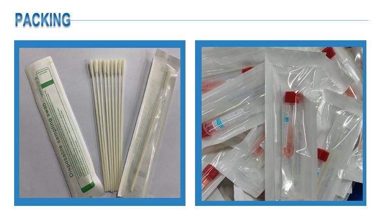 Sterile Rapid Test Medical Nylon Flocked Mouth Nasal Nasopharyngeal Throat Oral Swab