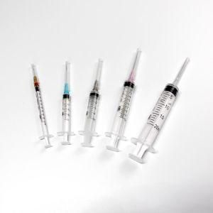 Disposable Syringe with Needle 23G and 25g Factory with CE and FDA
