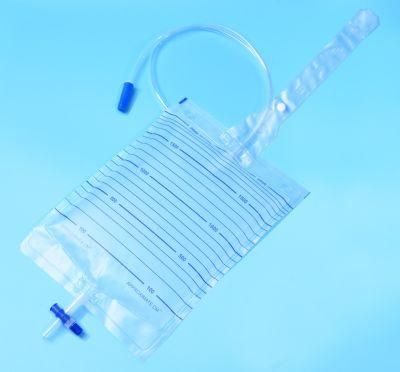 Medical Economic Urine Bag Disposable Sterilize Portable Urine Bag Urine Collection Drainage Bag 2000ml with T-Valve