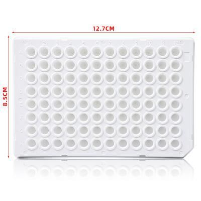 Laboratory Consumables Wholesale Half Skirt White 0.1ml PCR Plate 96 Well