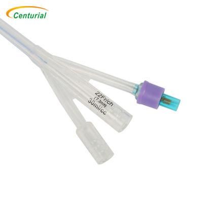 Two Way or Three Way All Disposable Silicone Foley Catheter