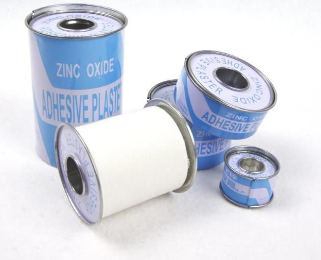 High Quality Zinc Oxide Adhesive Perforatd Plaster with CE&ISO Tinplate Can
