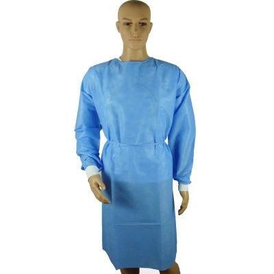 SMS Standard Sterile Disposable Isolation Gown Surgical Gown with Rib Cuff