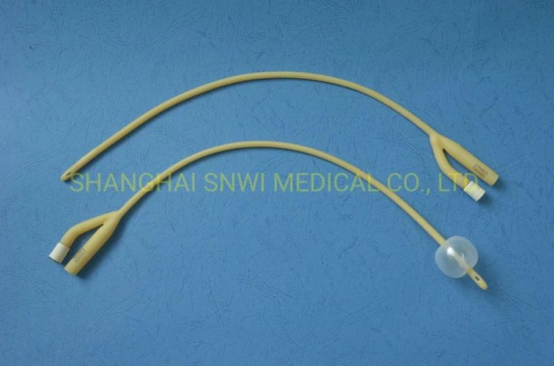 Medical Sterile Latex Foley Catheter 100% Silicon Coated