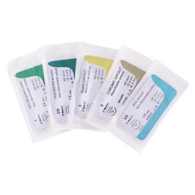 Disposable Absorbable Surgical Suture with Needle Chromic Catgut