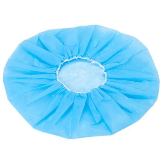 Blue PP Nonwoven Surgical Bouffant Cap Disposable Hair Cap