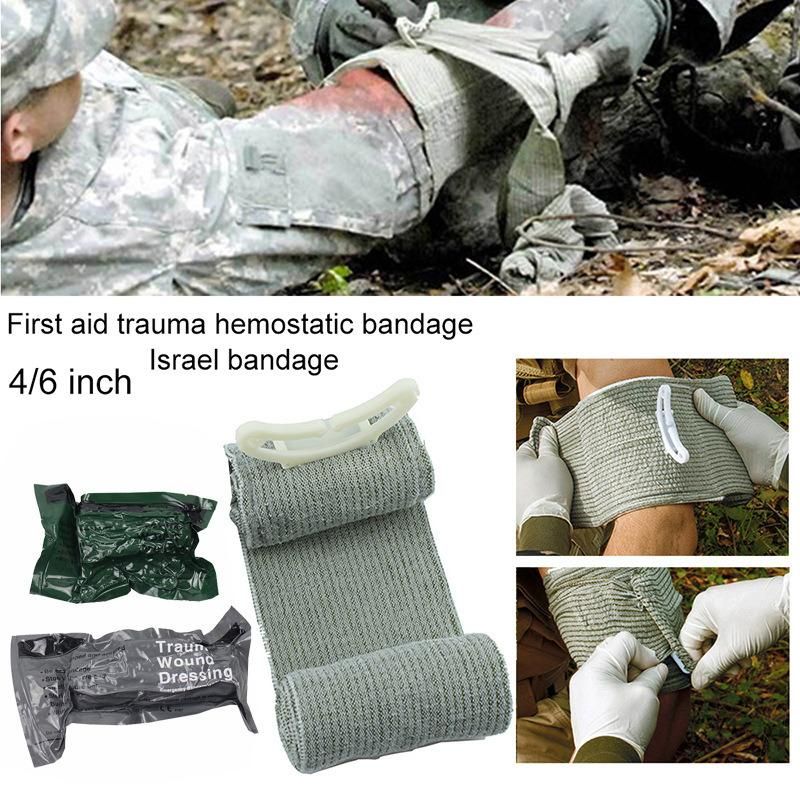 in Stock 4 6 Inch First Aid Trauma Dressing Elastic Emergency Trauma Bandage  Trauma Israeli Bandage