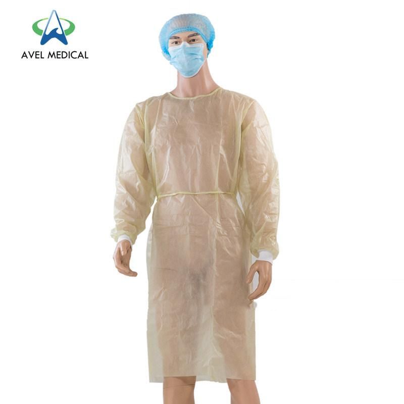 New Long Clothing Reinforced Protective Gown Sterile Nonwoven SMS Surgical Gown with Knit Cuff