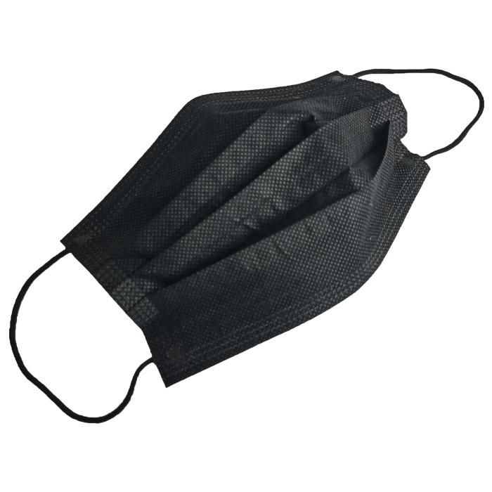 Personal Care Breathable Non-Woven Mouth 3 Ply Black Colour Disposable Medical Surgical Face Mask