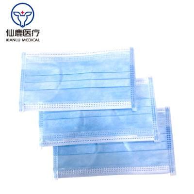 3 Layers Non Woven Disposable Medical Earloop Face Mask
