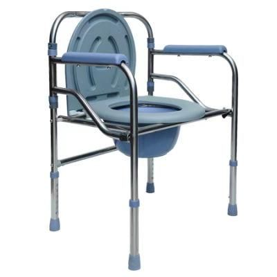 Hot Sale Commode Chair Folding Toilet Seat Potty Adults Bedpan