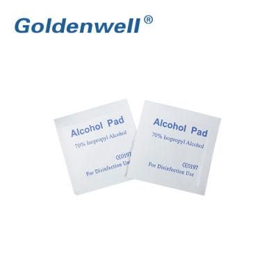 Hot Selling China Cheap Sterile Medical 70% Isopropyl Non-Woven Alcohol Pad