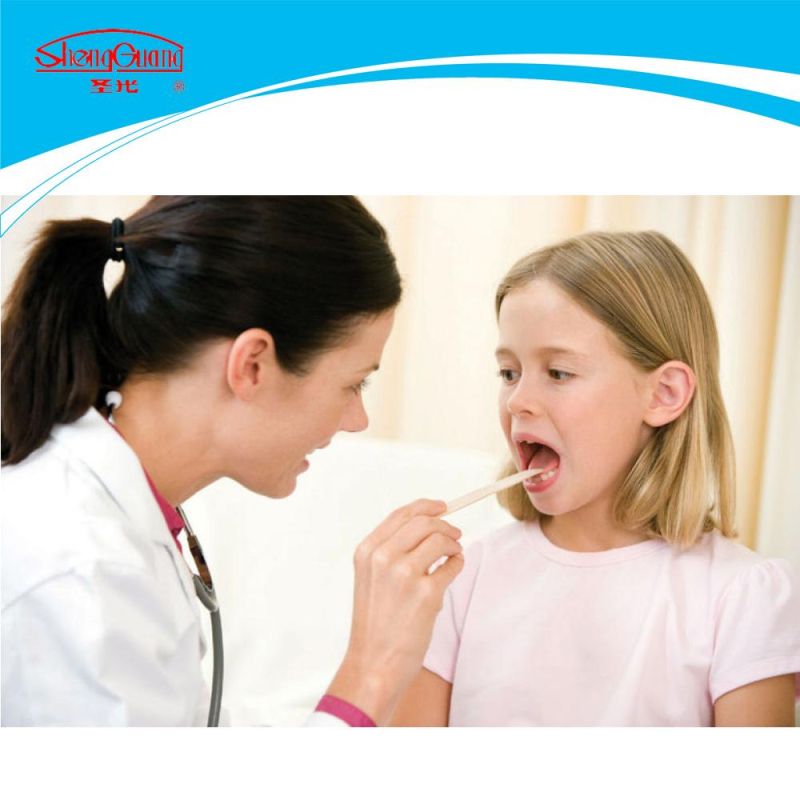 Sterile and Non-Sterile with All Sizes Medical Disposable Birch Wooden Tongue Depressor