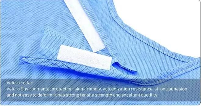 En13795 Approval Disposable PP+PE Waterproof Isolation Gown