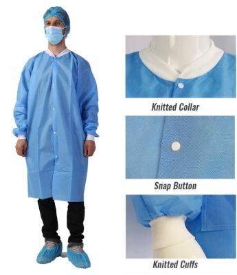 Disposable Polypropylene Lab Coats Doctor Lab Coat Dental Lab Coat