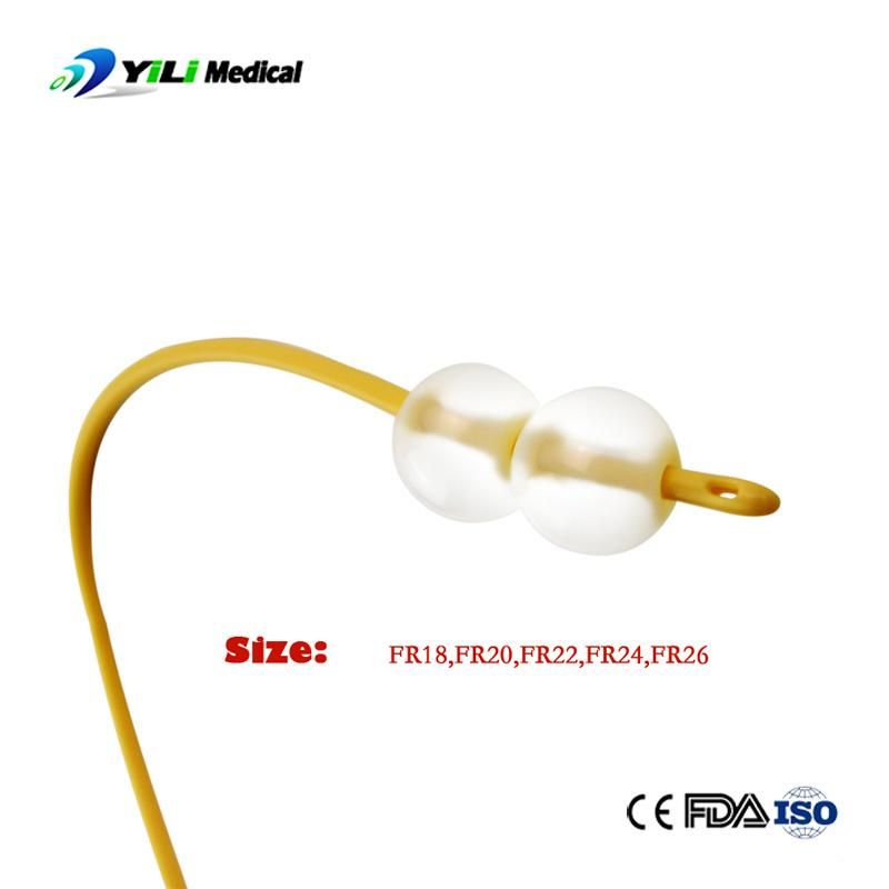 Medical Disposable Sterile Urinary Catheter with Double Balloon