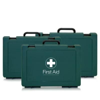 Dustproof Green Empty PP Plastic First Aid Box for Car Travel