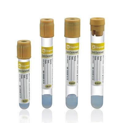 Vacuum Blood Collection Tube Separate Gel + Clot Activator Yellow Tube