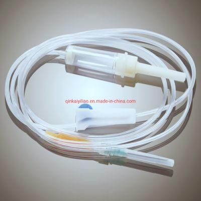 Medicine Disposable IV Infusion Set with Flow Control Regulator