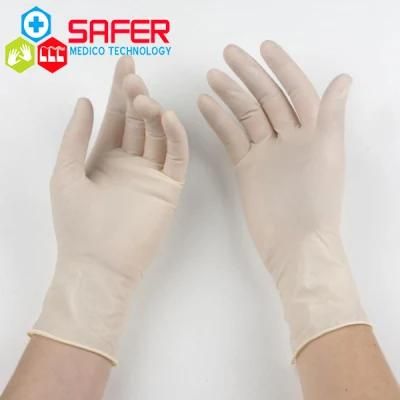 Latex Gloves Examination with Powdered From Malaysia Manufacturer