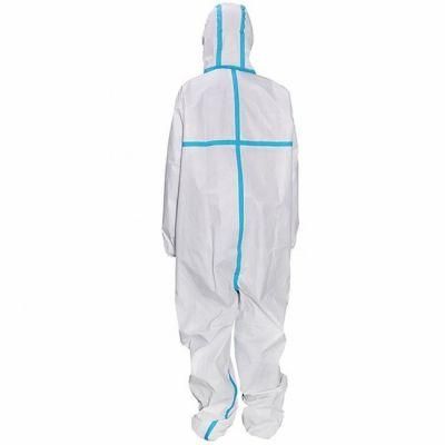 Surgical Supplies Materials Clothes Non-Woven Fabric Isolation Gown with Logo Printing for Safety Manufacture