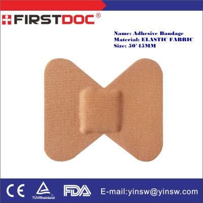 Medical Supply Adhesive Tape Fingertip Band-Aid 50X45mm Pink Elastic Fabric Bandage