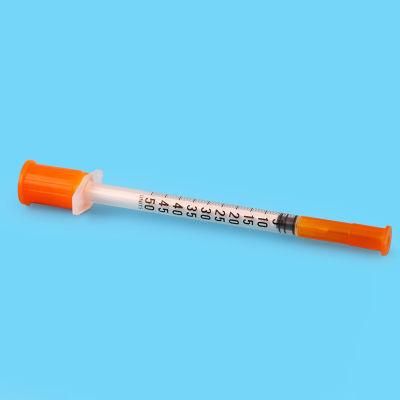 Manufacturer Price Disposable Insulin Syringe 50/100units for Insulin Injection with CE/FDA Certificate