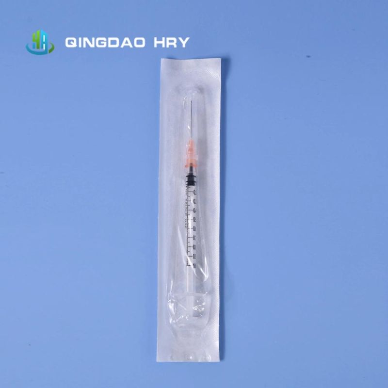 Ready Stock of Medical Injection Disposable Syringe with Safety Needle, FDA 510K CE&ISO Certificated