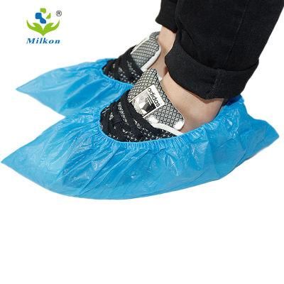 Waterproof Disposable HDPE Foot Cover Black Plastic CPE Shoe Cover