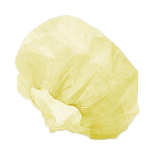 White 12GSM Round Bouffant Surgical Doctor Cap