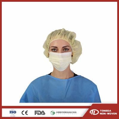 Bandage Face Mask Ear Loop Disposable 3 Ply Tie on Surgical Mask with Tie on Respirator Non Woven Medical Fabric Face Mask Iir