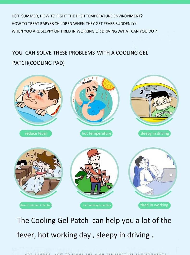 Fever Reducing Gel Patch Baby Fever Ice Cooling Patch