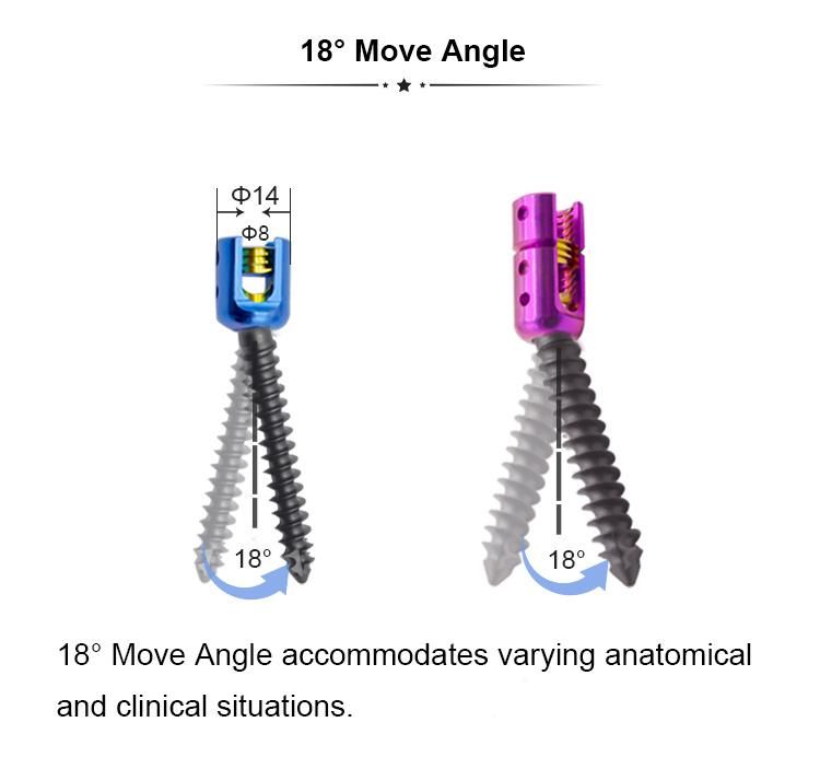 Polyaxial Reduction Screw for Spinal Fixation Surgery Orthopedic Implants Spine Screws