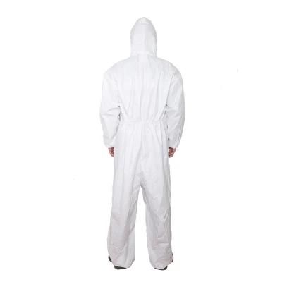 Nonwoven Fabrics Isolation Disposable Coverall with Hood