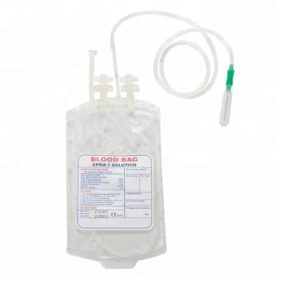 Disposable Plastic Medical Blood Bag with Needle