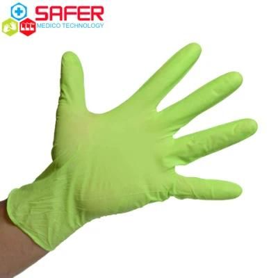 Disposable Green Nitrile Gloves with Powder Free