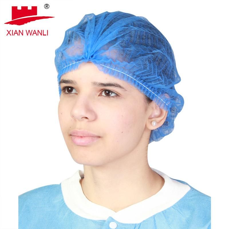 Anti Dust Breathful Disposable Hat Hair Net Non Woven Mob Caps