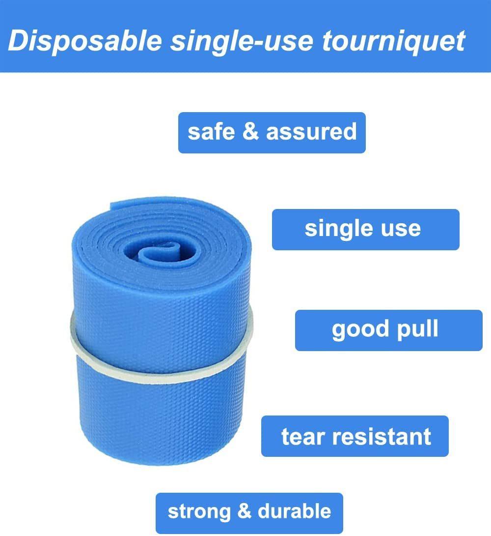 Medical Elastic Disposable Sterile Roll Packaging Tourniquet with CE ISO