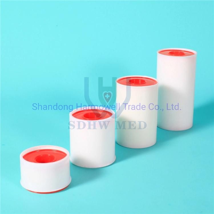 Medical Plastic Cover Skin/White Color Zinc Oxide Adhesive Tape
