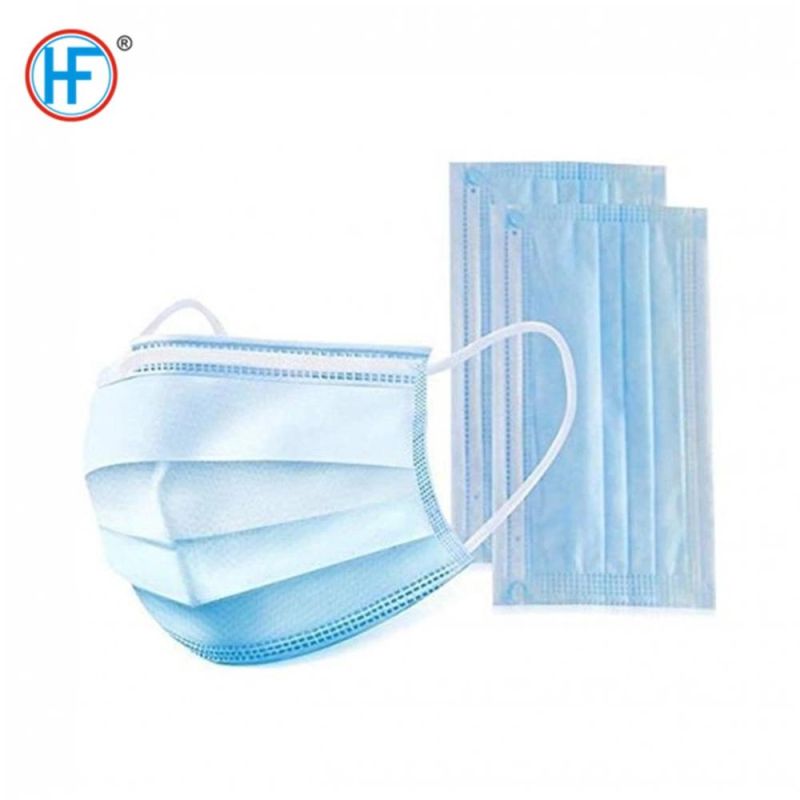 Mdr CE Approved Disposable Face Masks Breathable 3 Layer Facial Mask for Indoor Outdoor Daily Use Protective Face Mask
