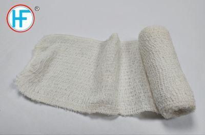 Disposable Medical Natural Color Elastic Crepe Bandage with CE and FDA