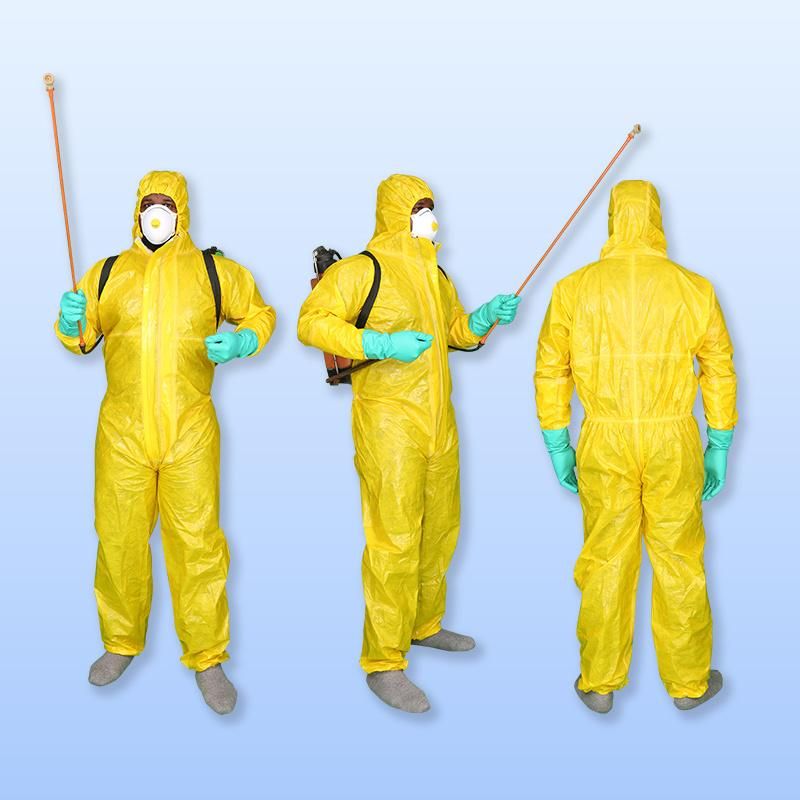 Type 3/4/5/6 Chemical Protective Spray Tight Disposable Coverall Suit