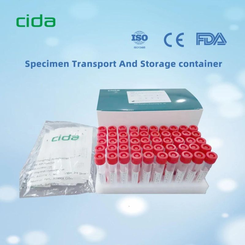 Vtm Medical Supply PCR Test Tube Sampling Tube 3ml 5ml 7ml 10ml Rapid Test Kit Transport Media Specimen Collection Tube with Nasopharyngeal Swab