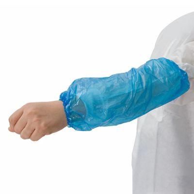 Disposable Cleaning Waterproof Plastic PE Oversleeve Arm Sleeves Covers with Elastic