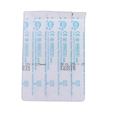 Hot Selling Disposable Sterile Alloy Wire Handle Acupuncture Needle Without Tube