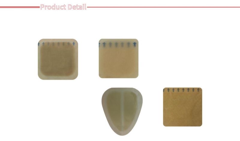 Material Disposable High Quality Medical Hydrocolloid Wound Dressing for Chronic Wound Sterile Adhesive with CE & ISO 13485 Extra Thin Wholesale Price